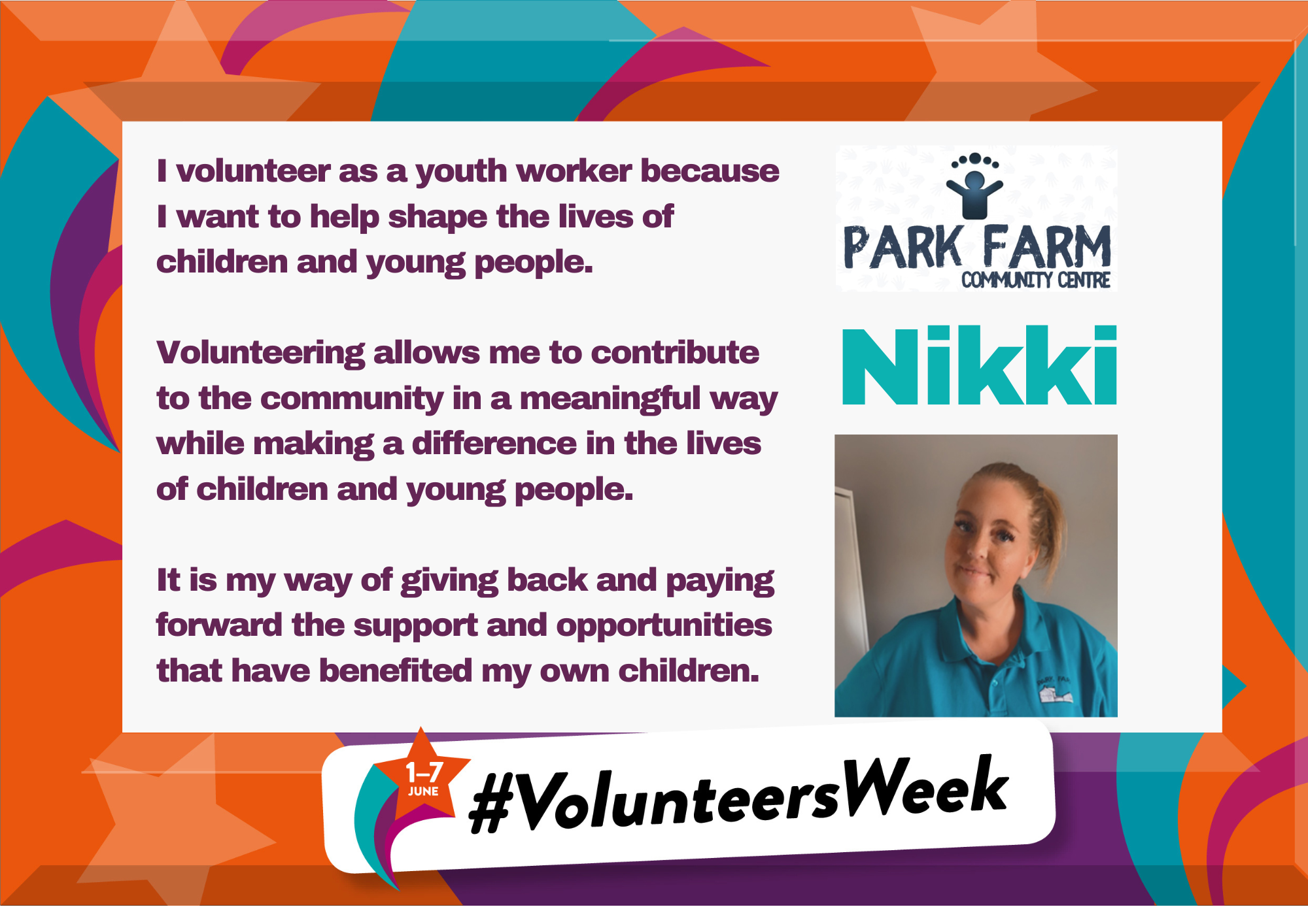 Volunteers Week - Park Farm Community Centre