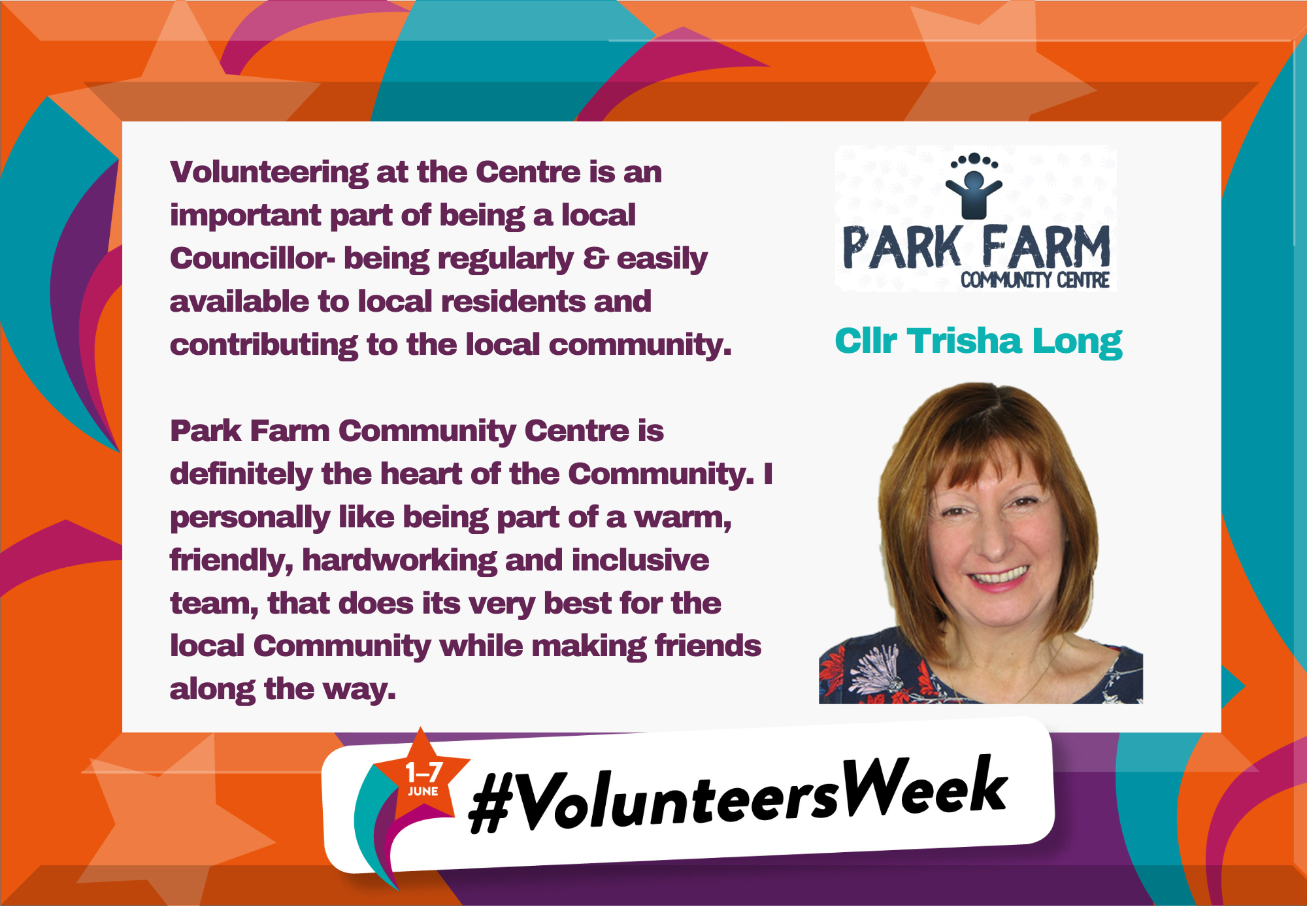 Volunteers Week - Park Farm Community Centre