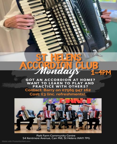 Accordions 2022 650×800 Accordions 2022 - Park Farm Community Centre