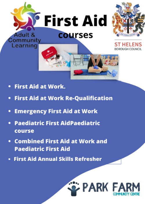 First Aid Color First Aid -Park Farm Community Centre