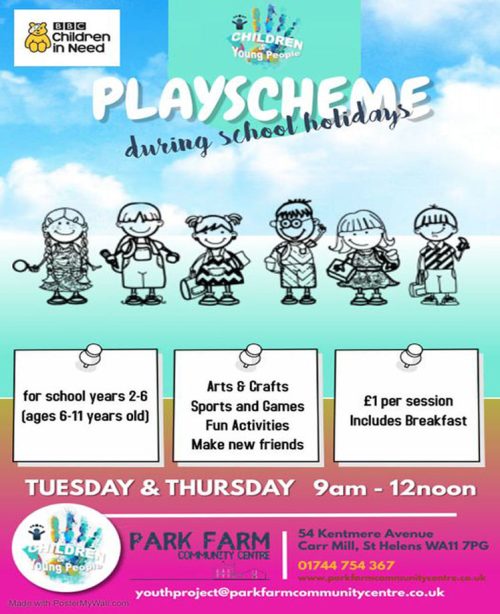 playscheme 650×920 play scheme-Park Farm Community Centre